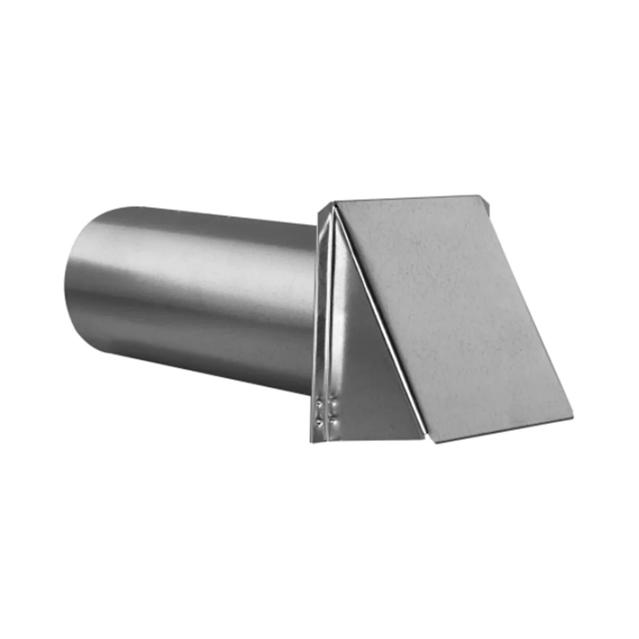 The Go Build 4 in. Galvanized Intake Hood features a cylindrical body with a square angled hood, ideal for exterior ventilation or exhaust and built from durable galvanized steel for long-lasting performance.